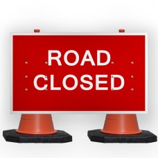 Road Closed Cone Sign